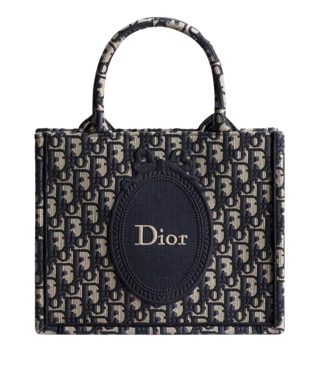 CHRISTIAN DIOR Бежевая сумка тоут из канвы, фото 1
