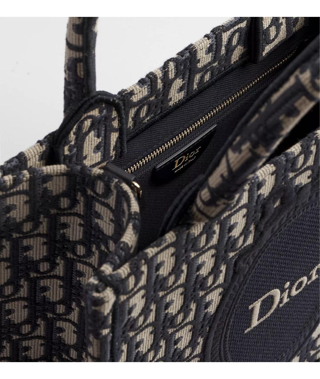 CHRISTIAN DIOR Бежевая сумка тоут из канвы, фото 3
