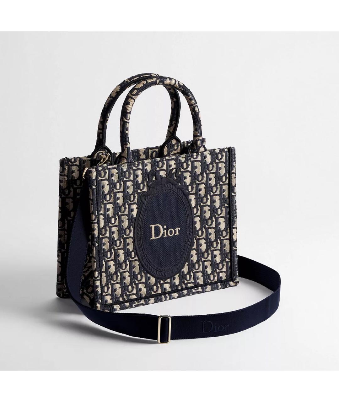 CHRISTIAN DIOR Бежевая сумка тоут из канвы, фото 2