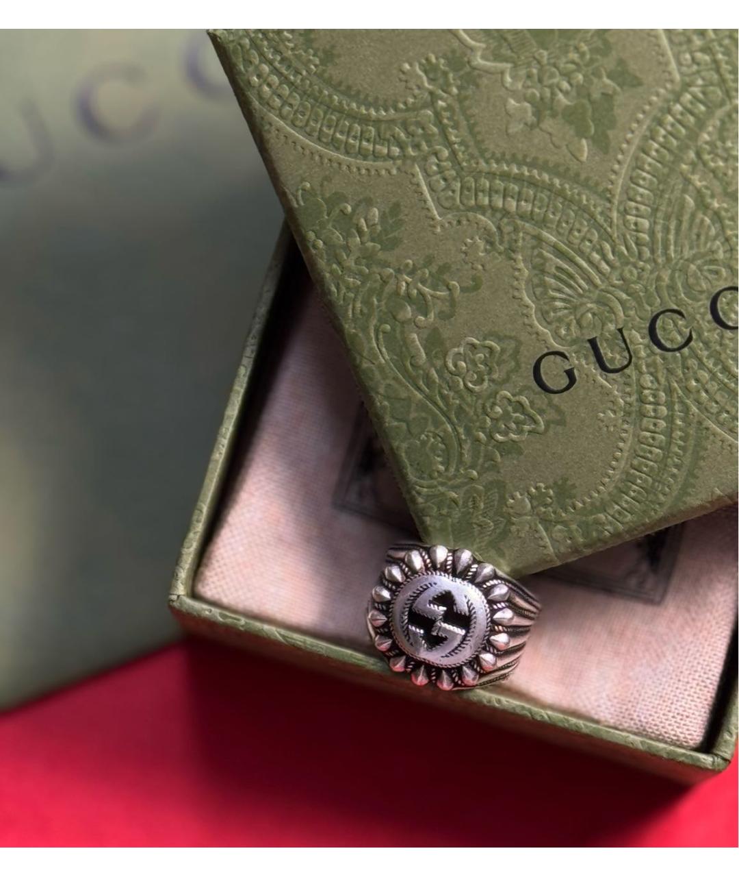 GUCCI Серебряное серебряное кольцо, фото 5