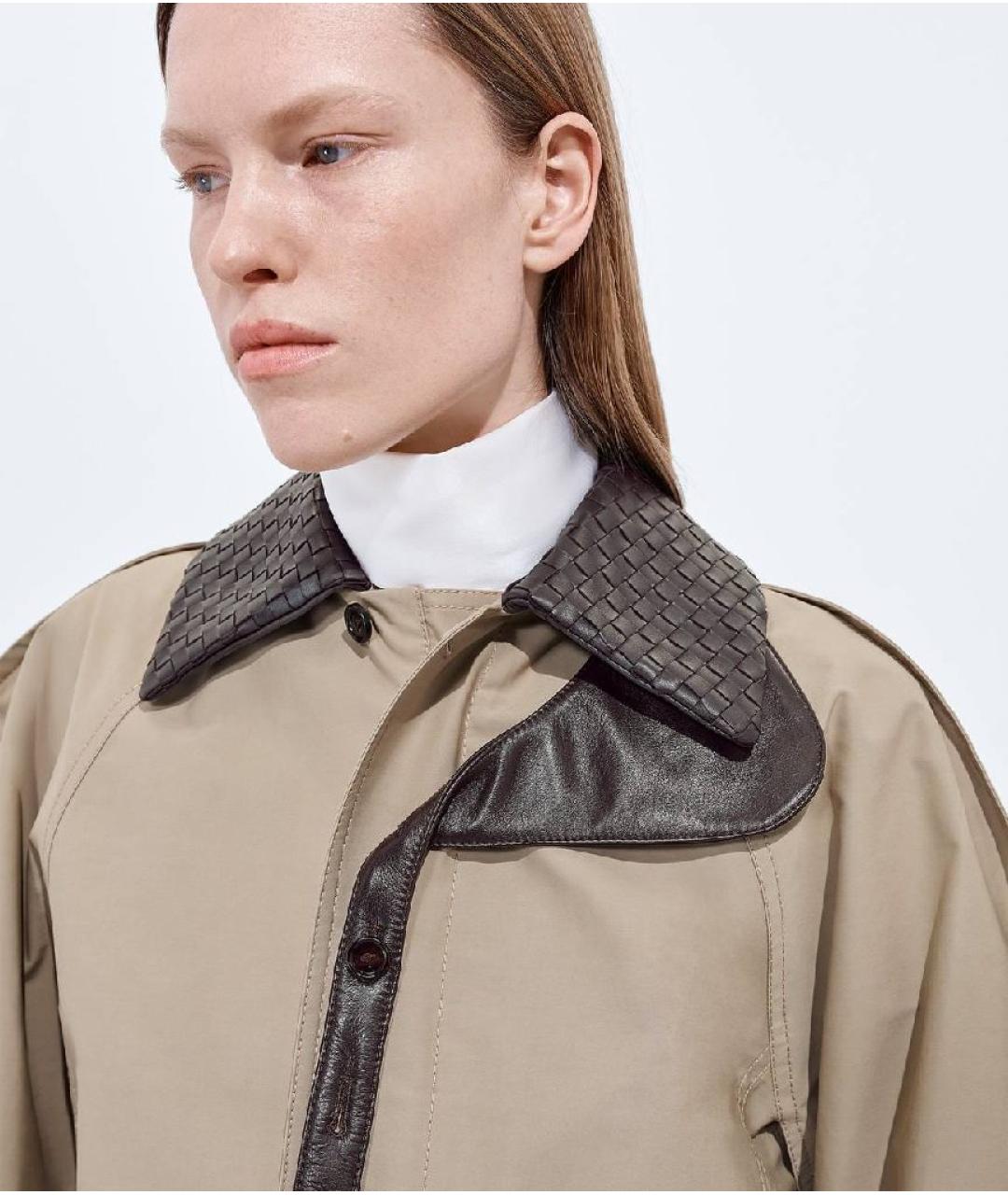 BOTTEGA VENETA Бежевая хлопковая куртка, фото 6
