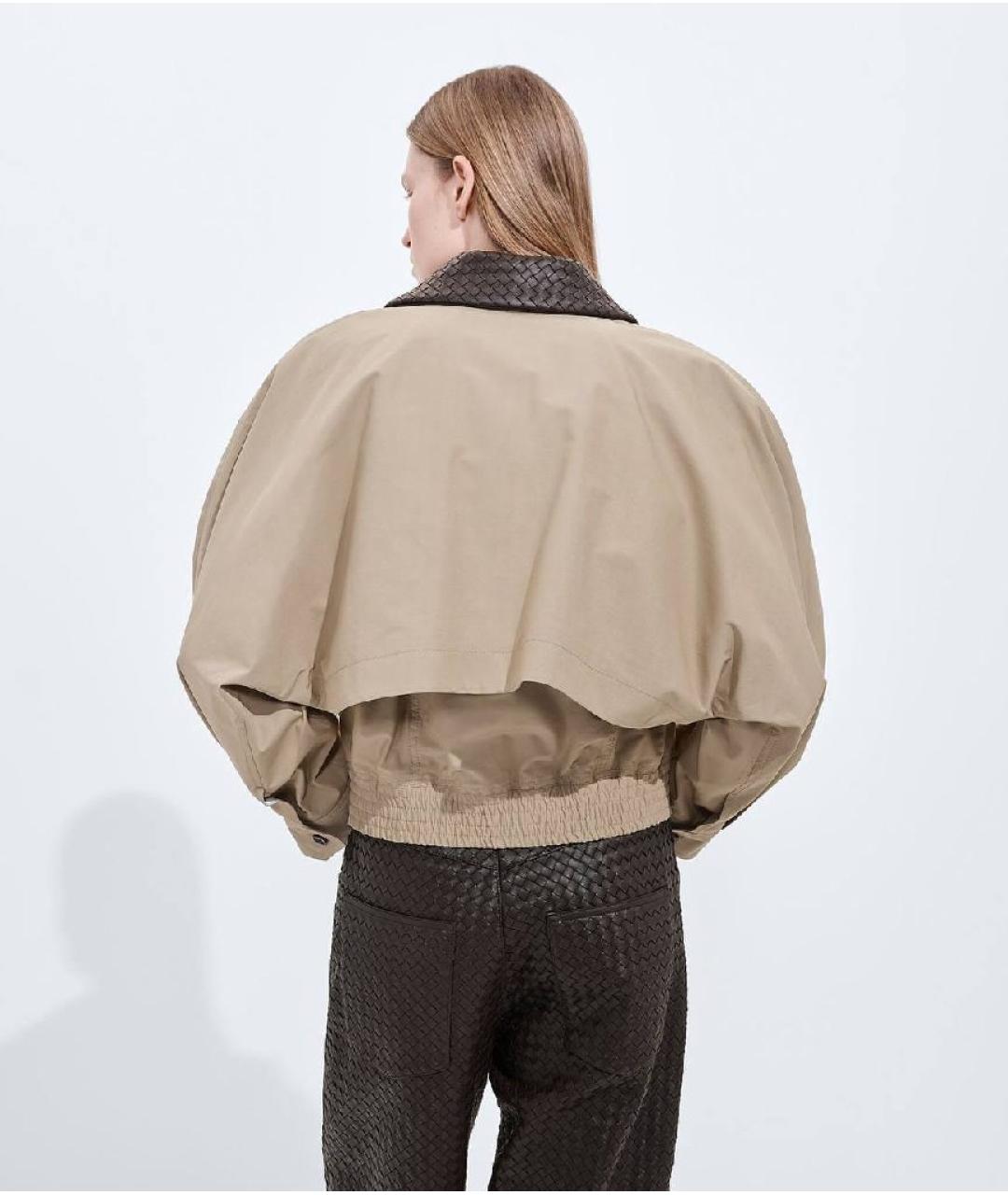 BOTTEGA VENETA Бежевая хлопковая куртка, фото 7