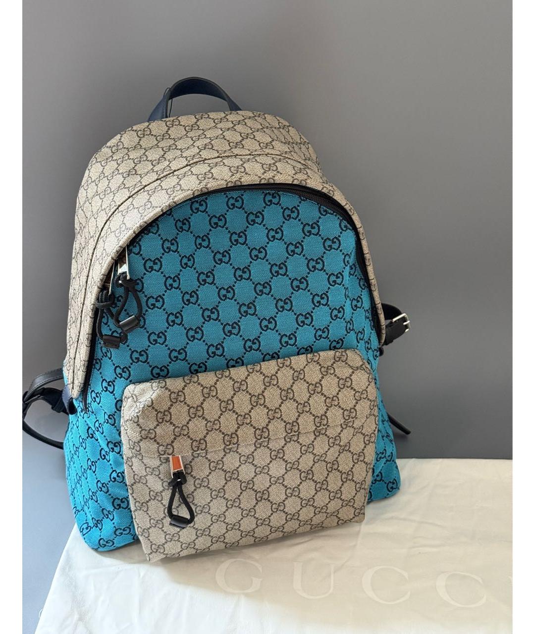 GUCCI Мульти рюкзак из канвы, фото 5