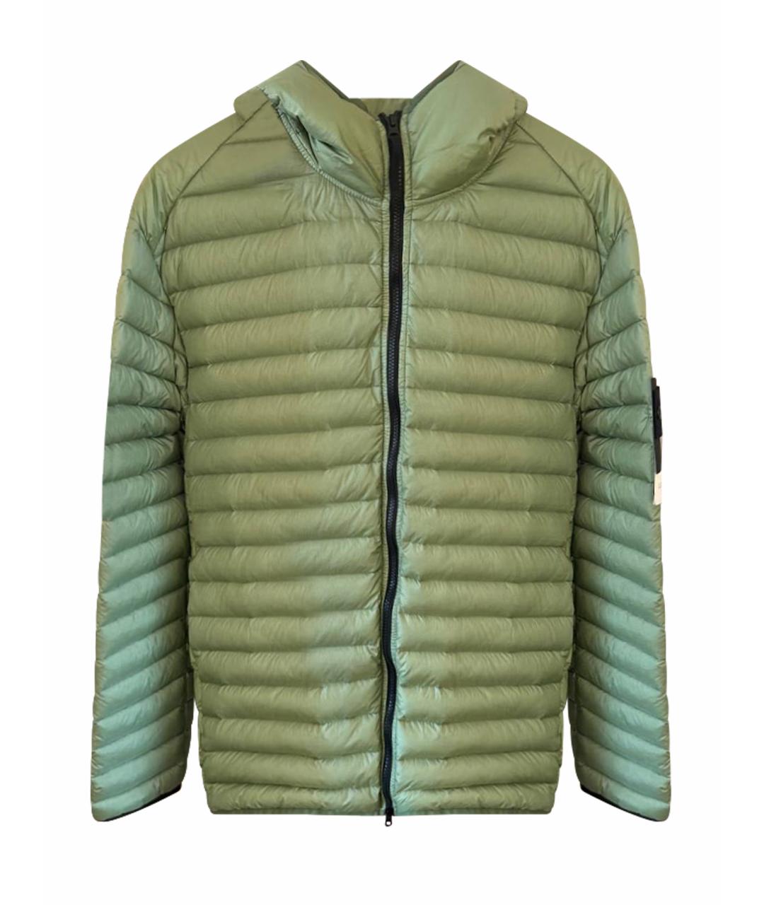 STONE ISLAND Зеленая полиамидовая куртка, фото 1