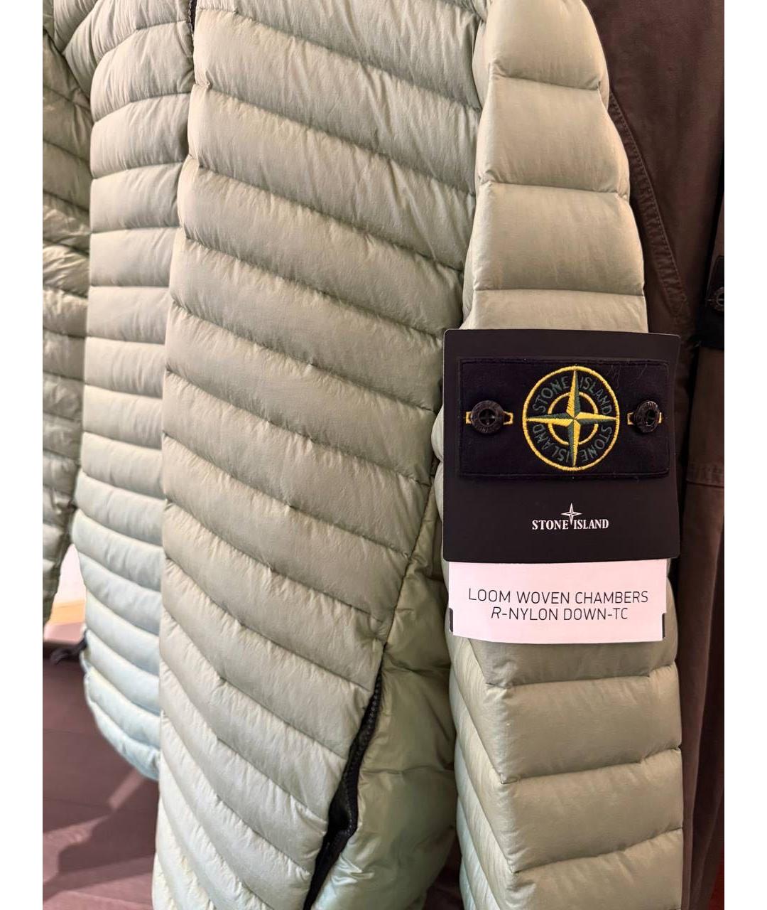 STONE ISLAND Зеленая полиамидовая куртка, фото 5