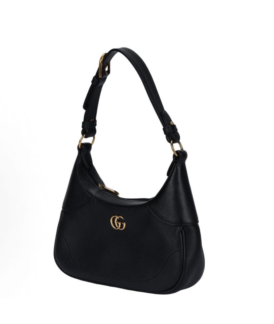 GUCCI Черная кожаная сумка с короткими ручками, фото 2