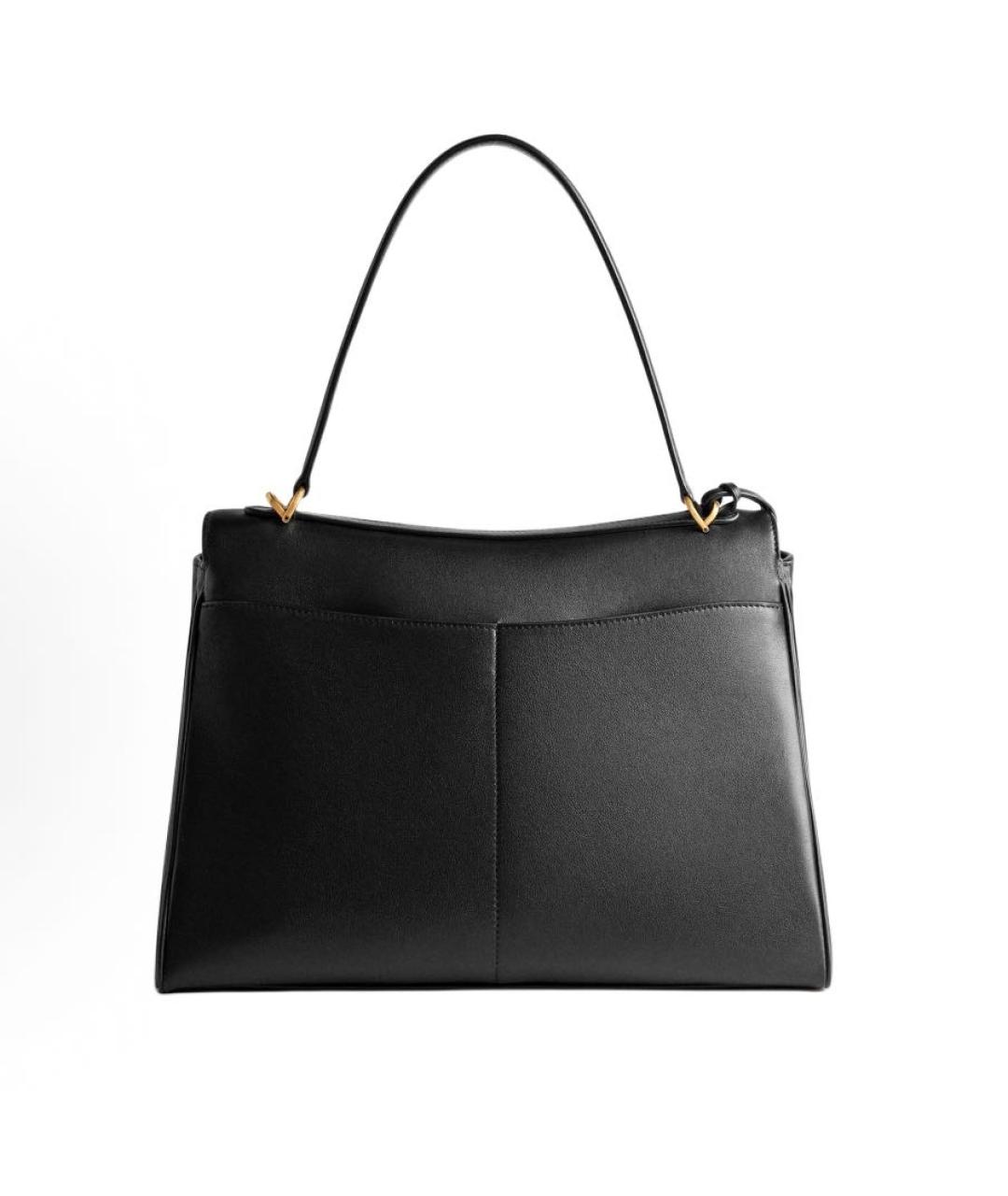 BALENCIAGA Черная кожаная сумка с короткими ручками, фото 4