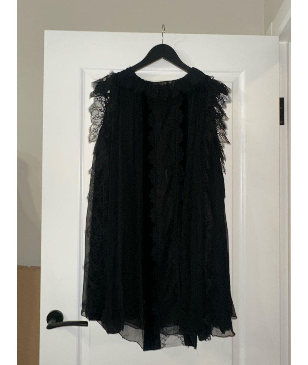 ALBERTA FERRETTI Черное шифоновое вечернее платье, фото 2
