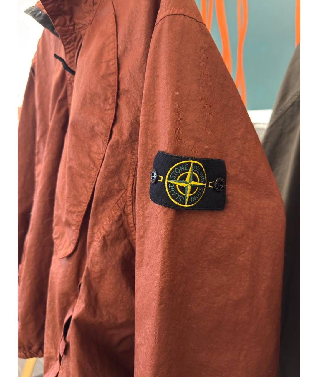 STONE ISLAND Бордовая куртка, фото 4