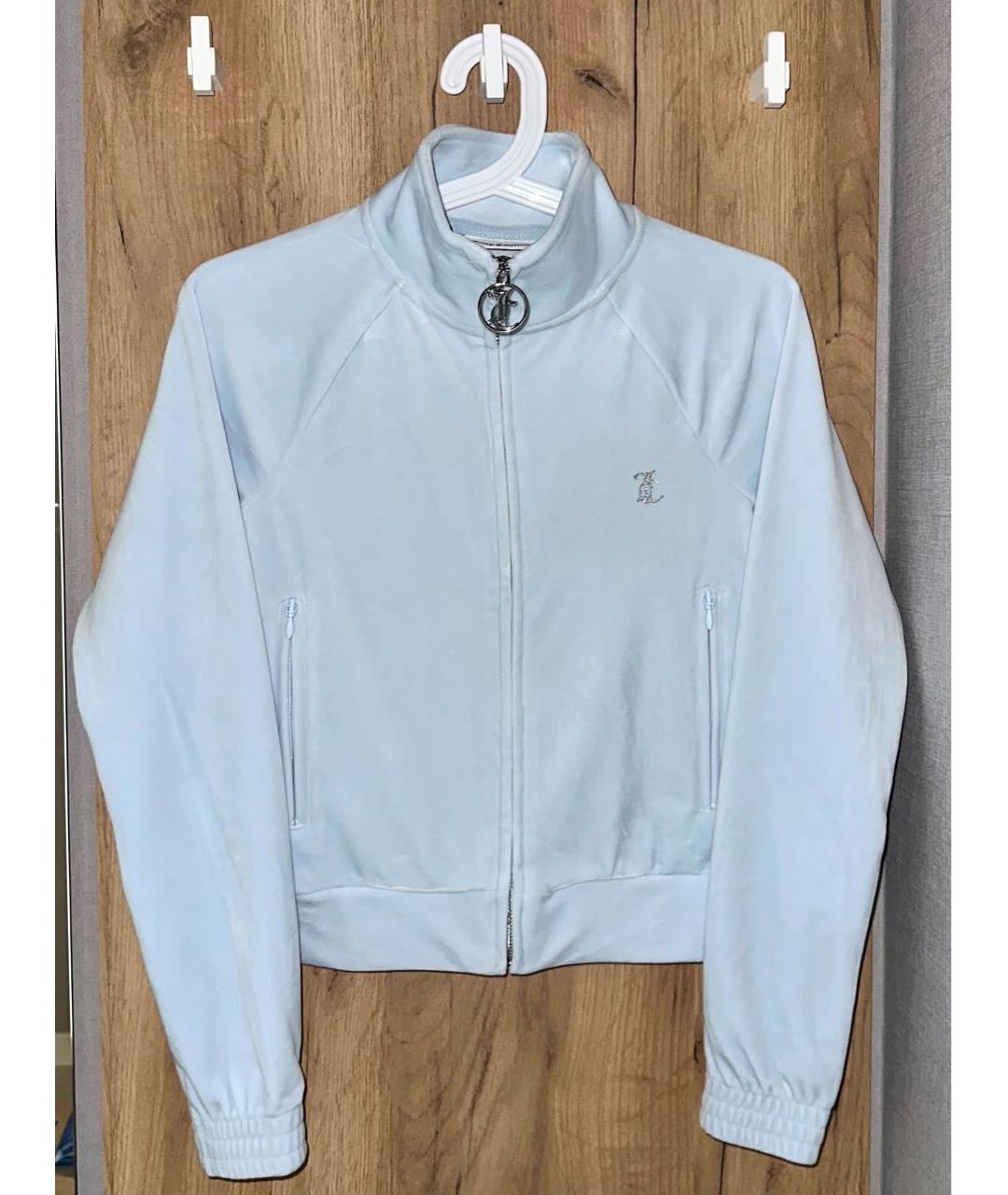 JUICY COUTURE Голубой велюровый костюм с брюками, фото 2