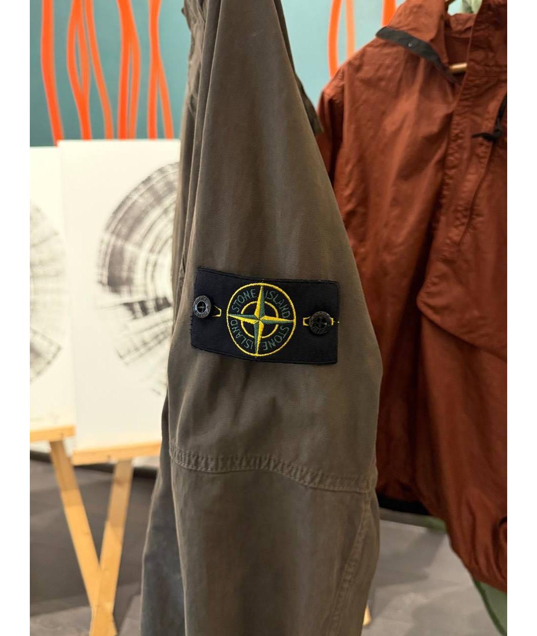 STONE ISLAND Хаки куртка, фото 4