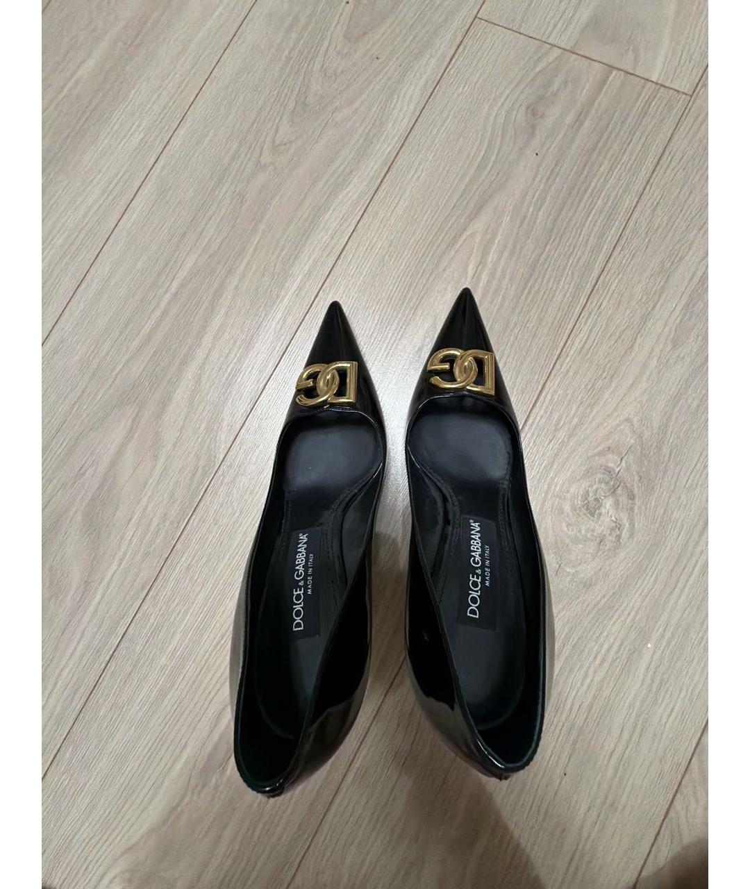 DOLCE&GABBANA Черные туфли из лакированной кожи, фото 3