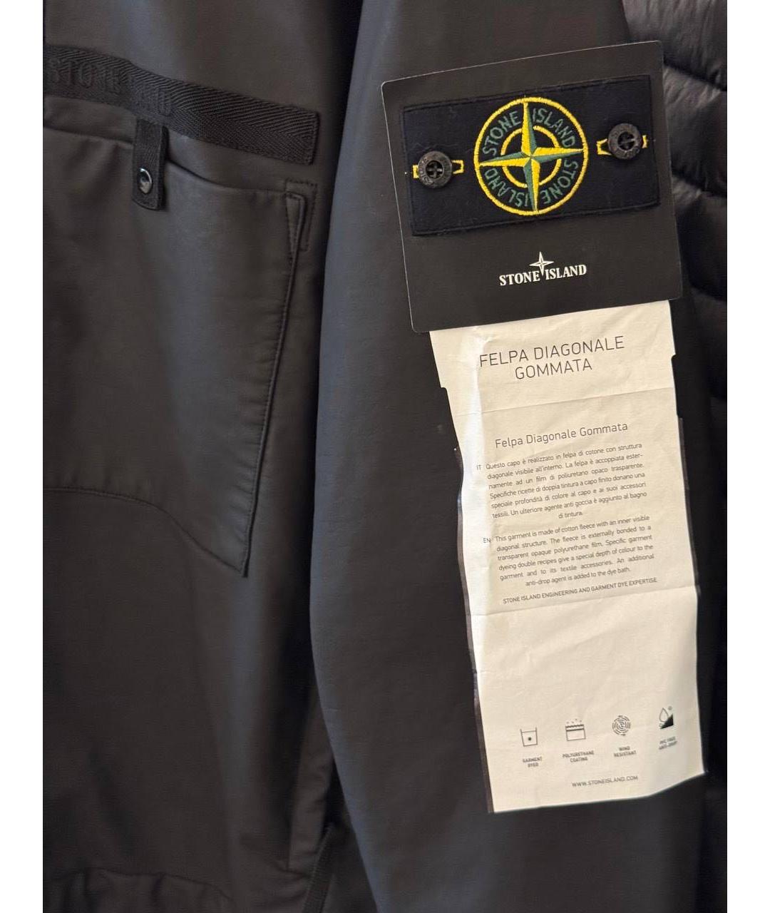STONE ISLAND Черная куртка, фото 2