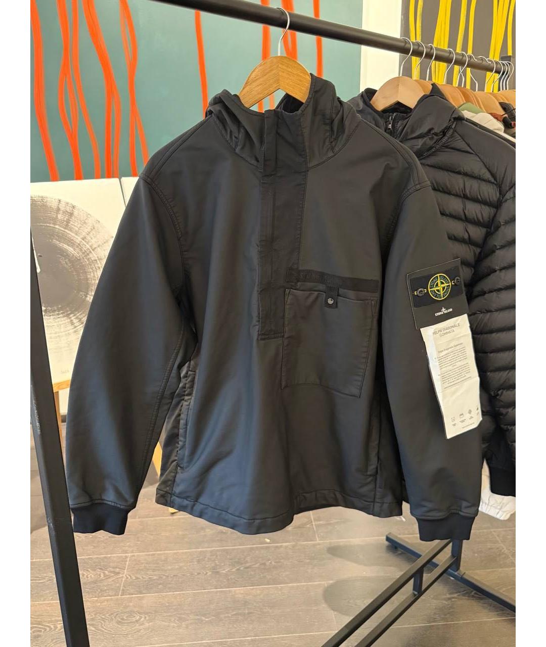 STONE ISLAND Черная куртка, фото 7