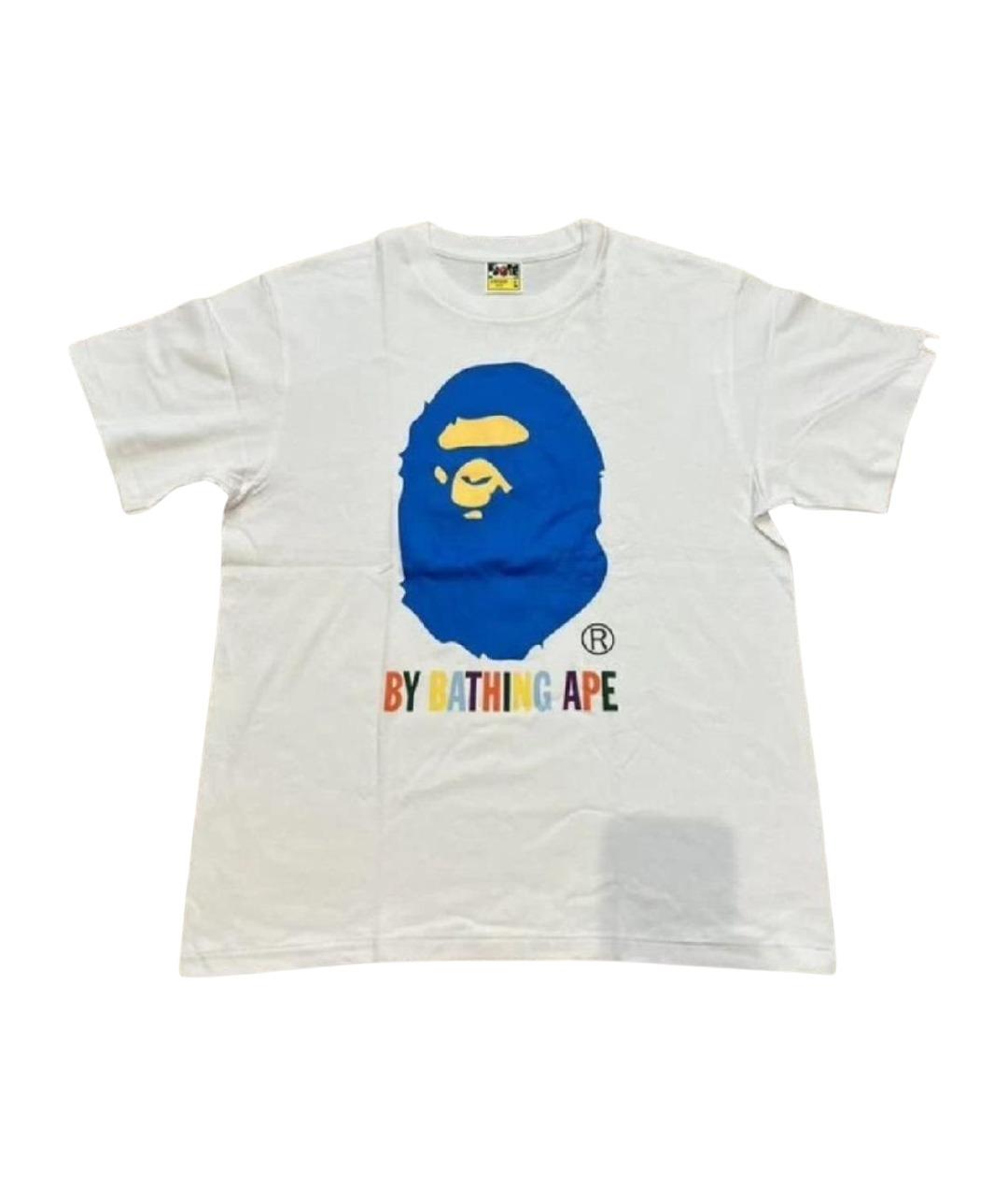 A BATHING APE Белая хлопковая футболка, фото 1