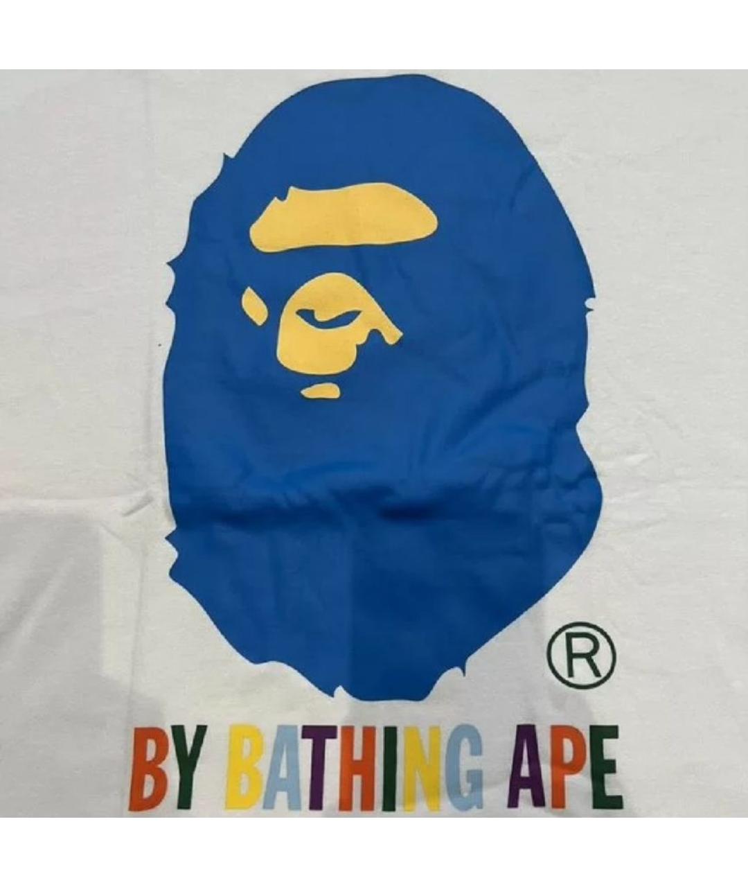 A BATHING APE Белая хлопковая футболка, фото 2