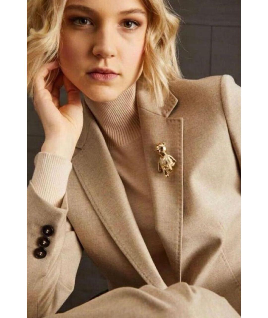 MAX MARA Золотая металлическая булавка / брошь, фото 3
