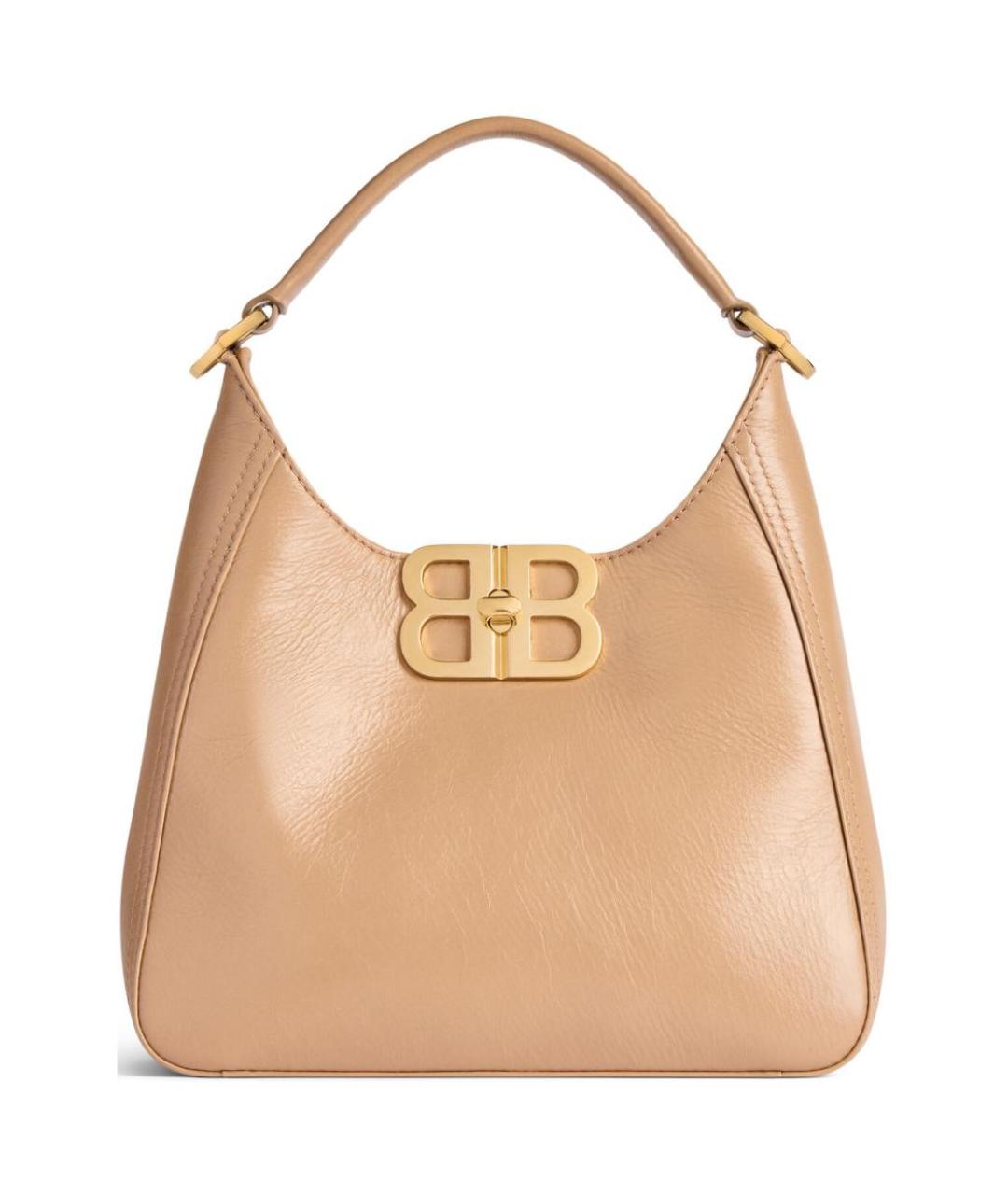 BALENCIAGA Бежевая кожаная сумка через плечо, фото 1