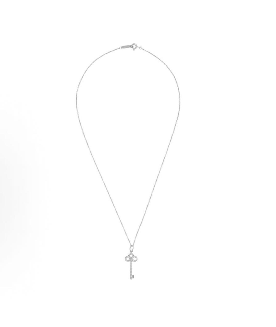 TIFFANY&CO Серебряное платиновое колье, фото 2