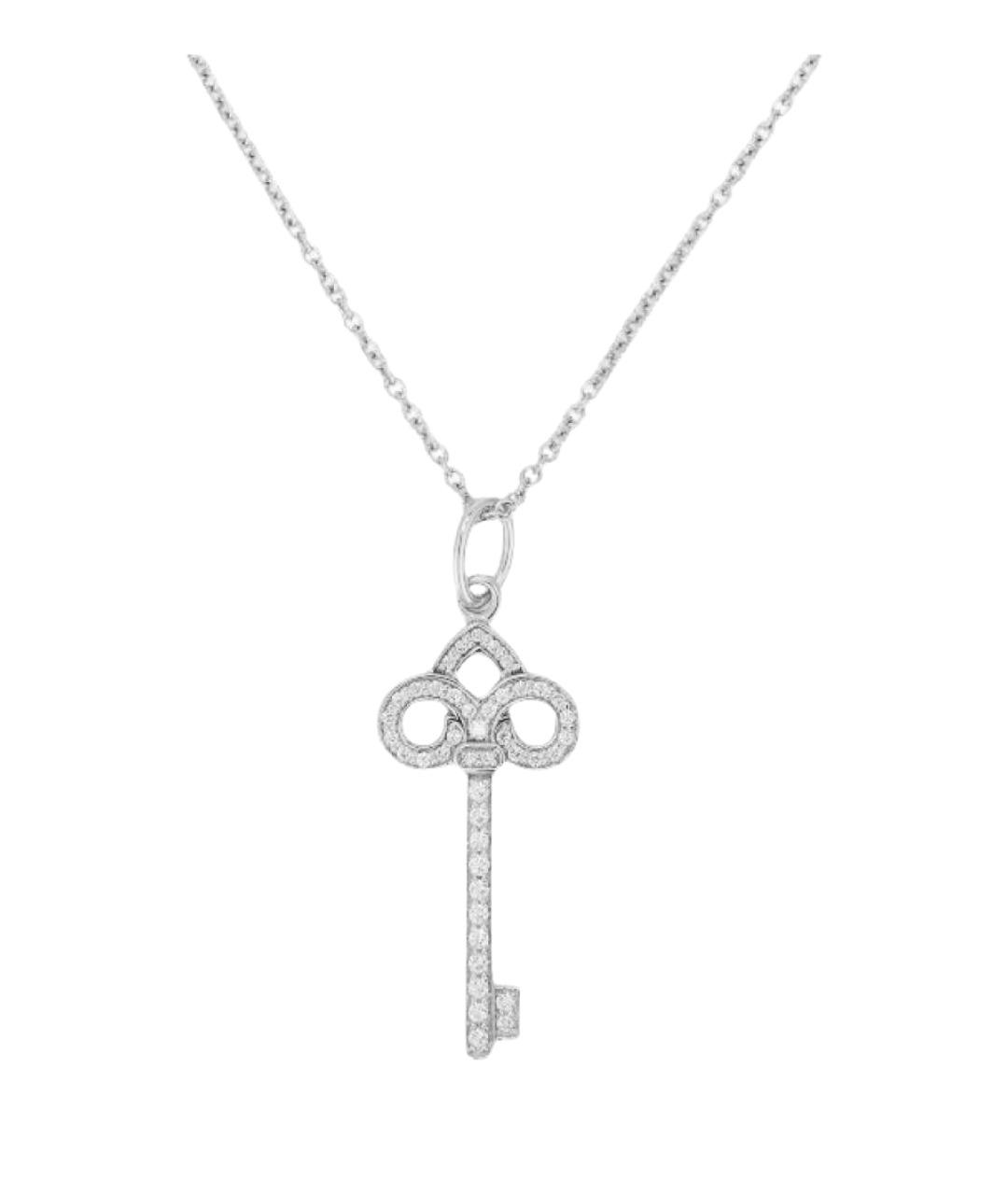 TIFFANY&CO Серебряное платиновое колье, фото 1