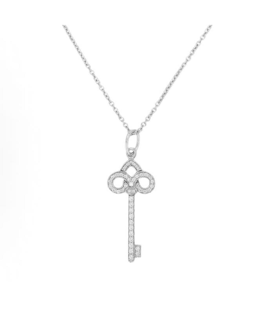 TIFFANY&CO Серебряное платиновое колье, фото 6