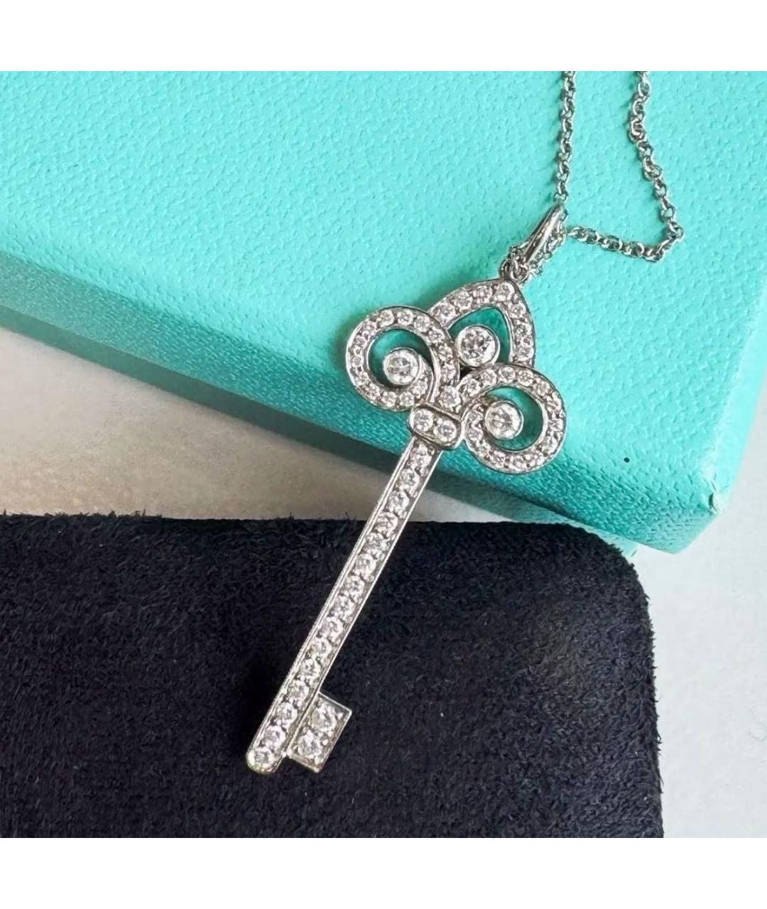 TIFFANY&CO Серебряное платиновое колье, фото 5