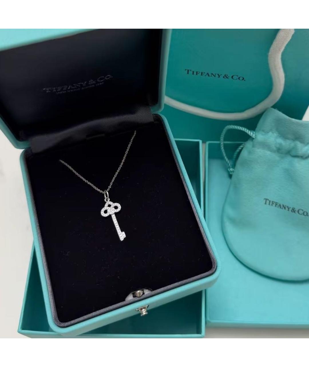 TIFFANY&CO Серебряное платиновое колье, фото 3