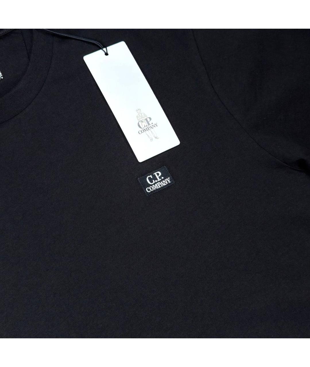 CP COMPANY Черная хлопковая футболка, фото 2