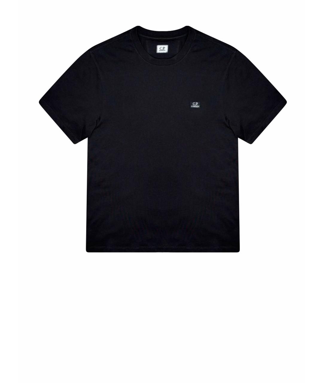 CP COMPANY Черная хлопковая футболка, фото 1