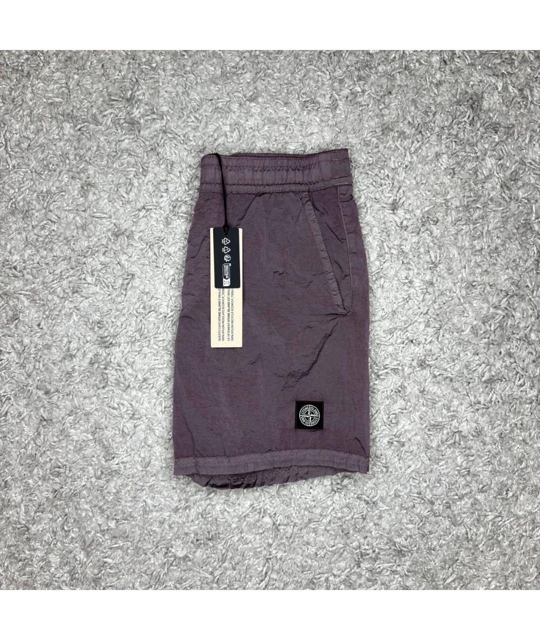 STONE ISLAND Коралловые нейлоновые шорты, фото 6