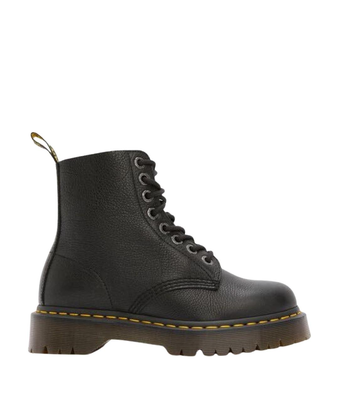 DR. MARTENS Черные кожаные ботинки, фото 1