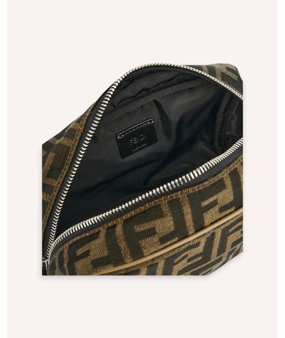FENDI Коричневая косметичка, фото 6