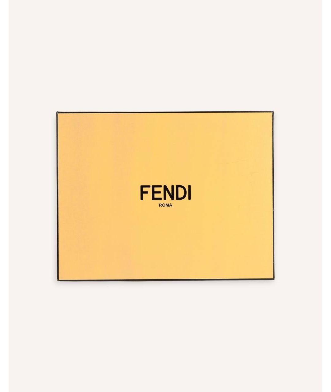 FENDI Коричневый кожаный кошелек, фото 7