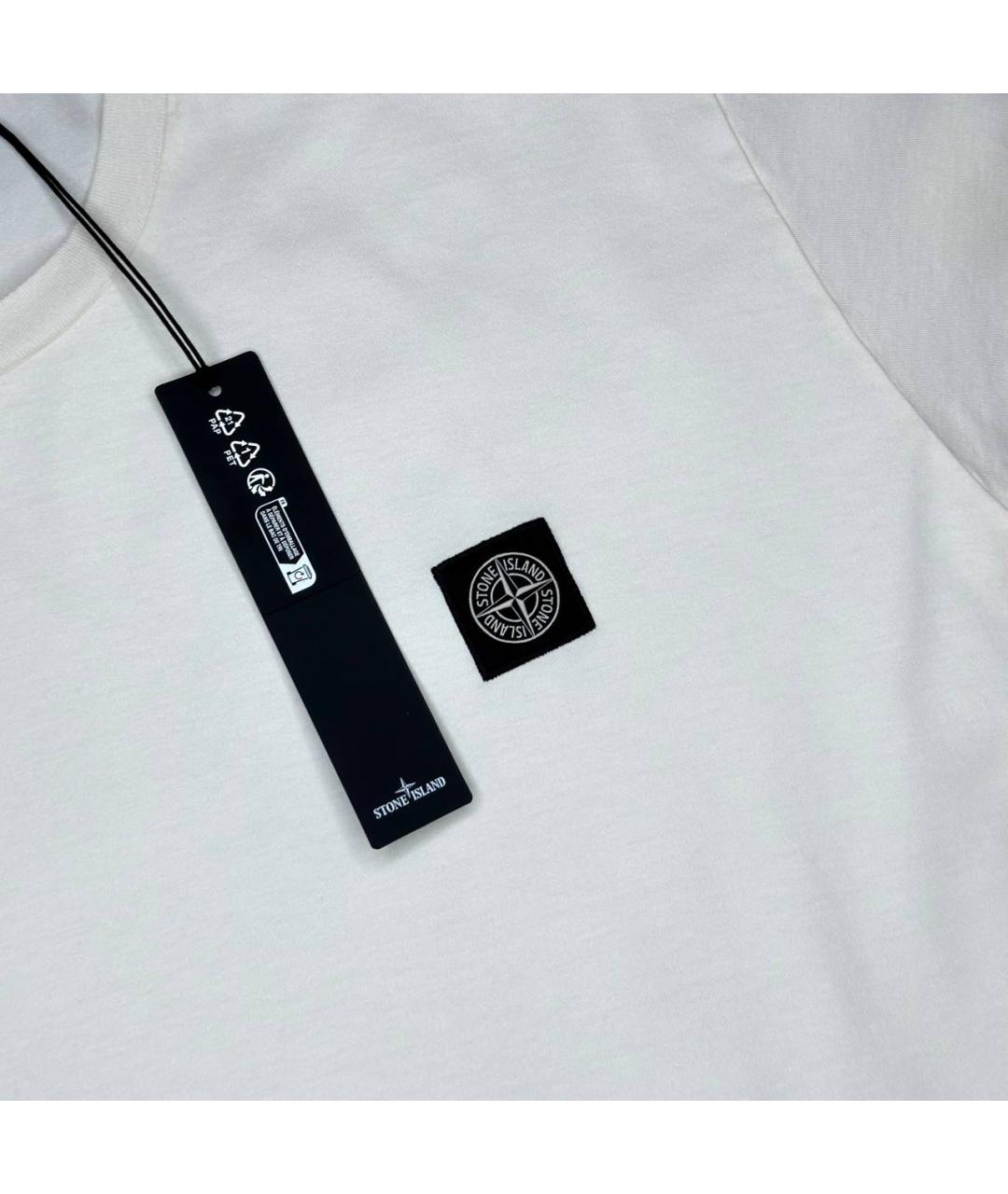 STONE ISLAND Бежевая футболка, фото 2
