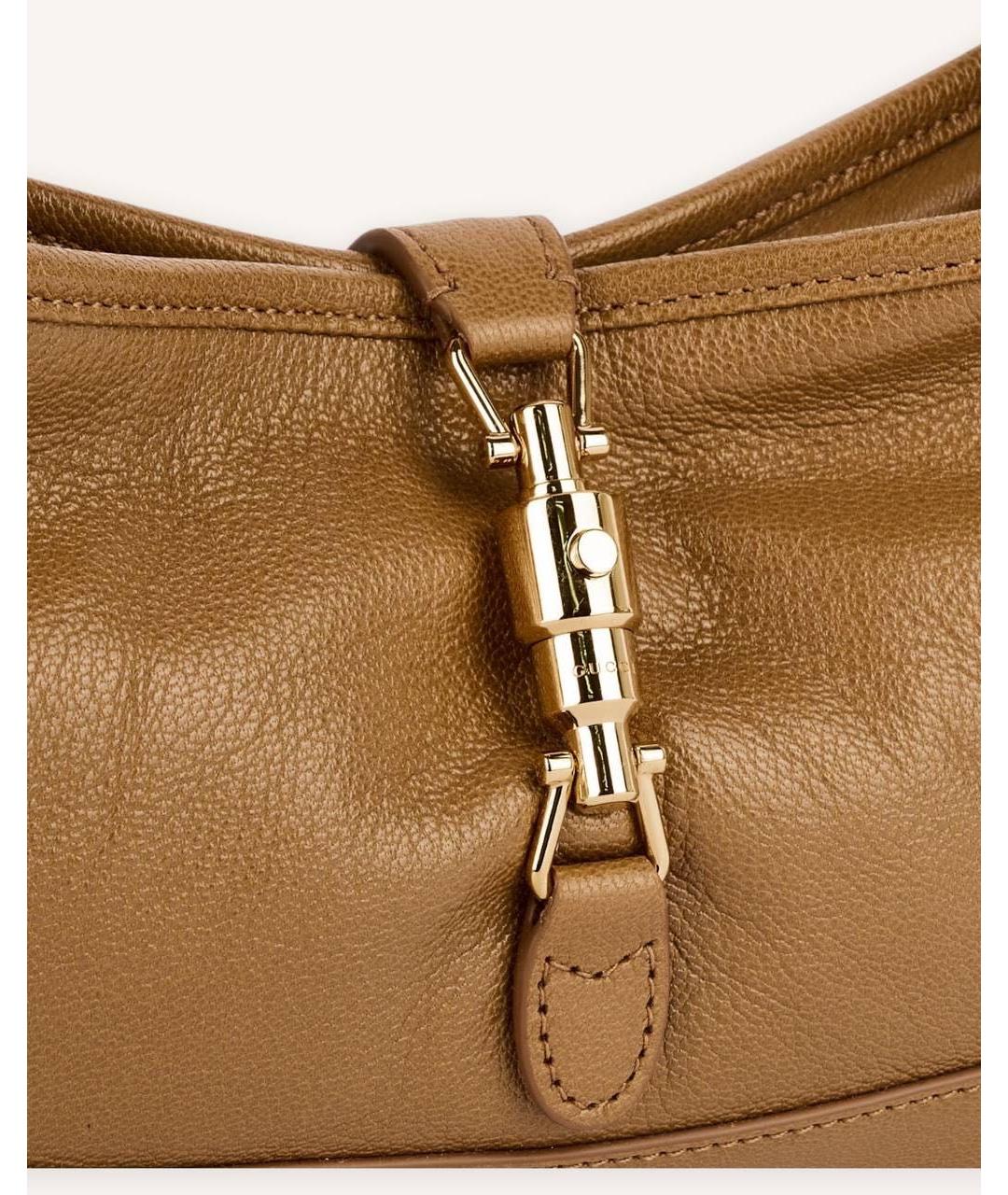 GUCCI Коричневая кожаная сумка с короткими ручками, фото 3