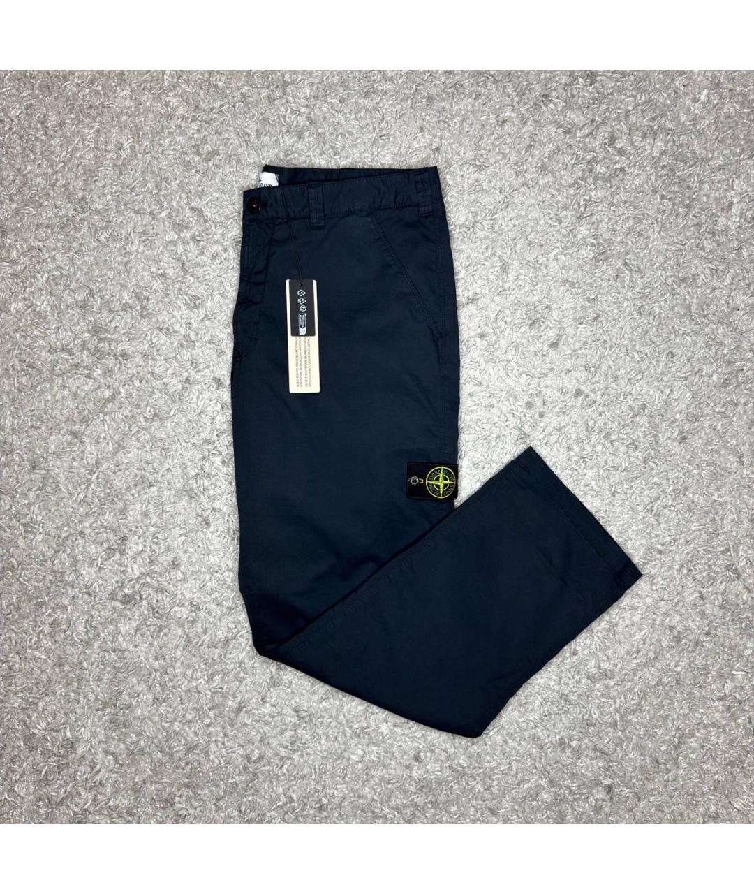 STONE ISLAND Темно-синие повседневные брюки, фото 6