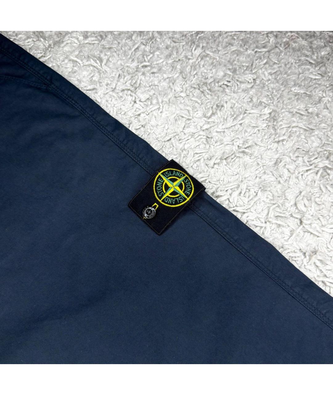 STONE ISLAND Темно-синие повседневные брюки, фото 2