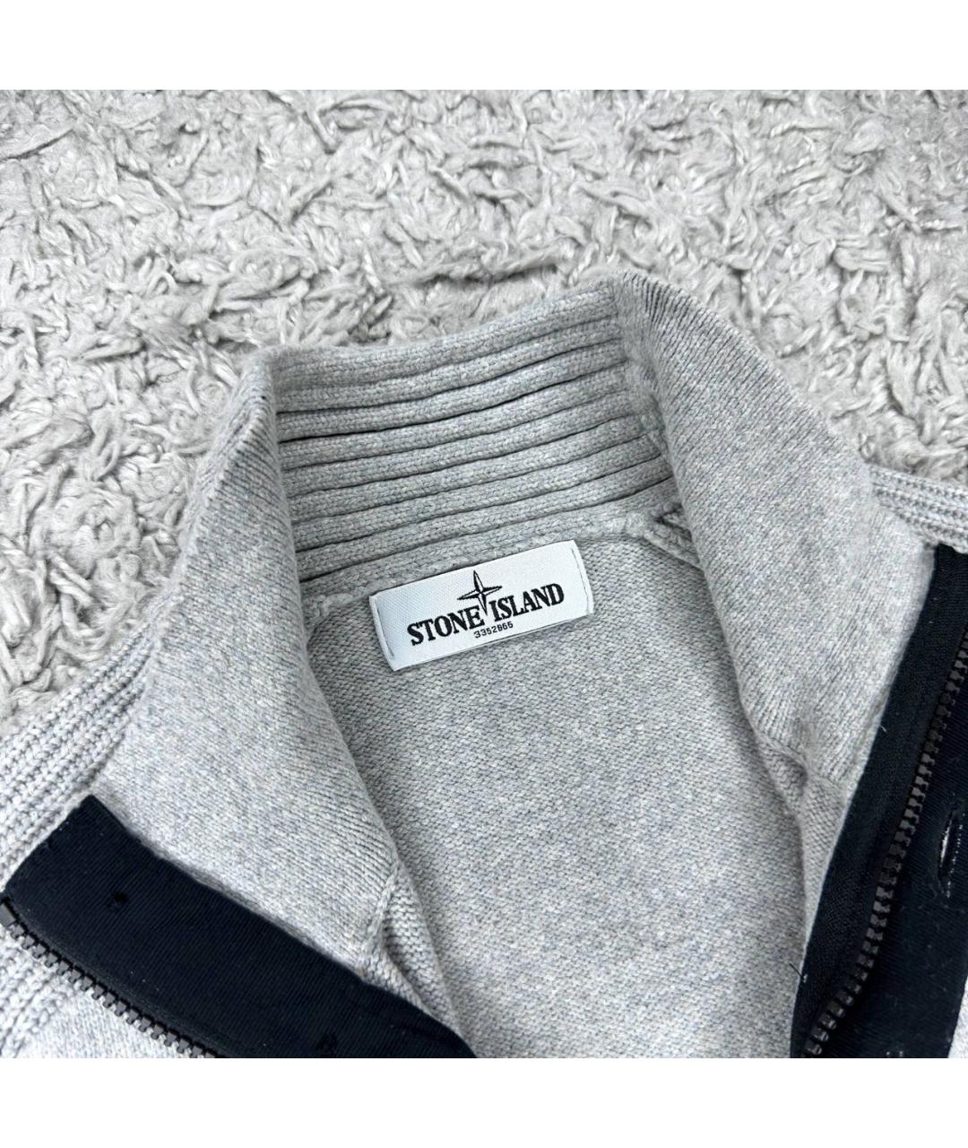 STONE ISLAND Серая водолазка, фото 3