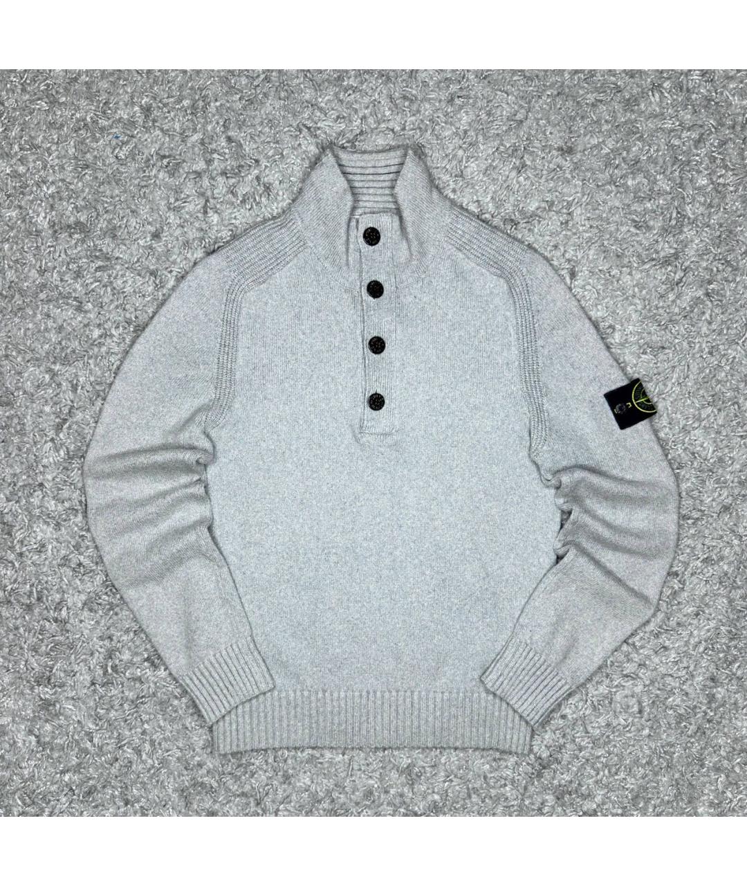 STONE ISLAND Серая водолазка, фото 6