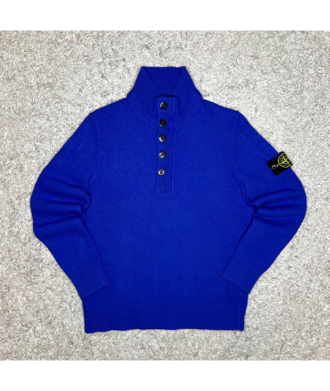 STONE ISLAND Синяя водолазка, фото 7