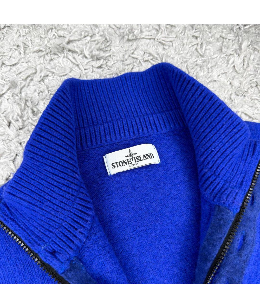 STONE ISLAND Синяя водолазка, фото 3