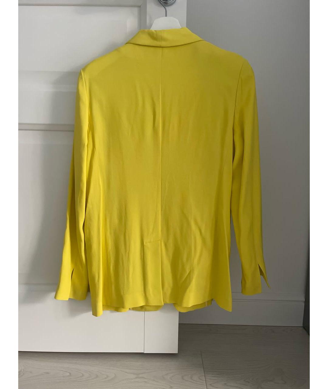 MSGM Желтый вискозный жакет/пиджак, фото 2
