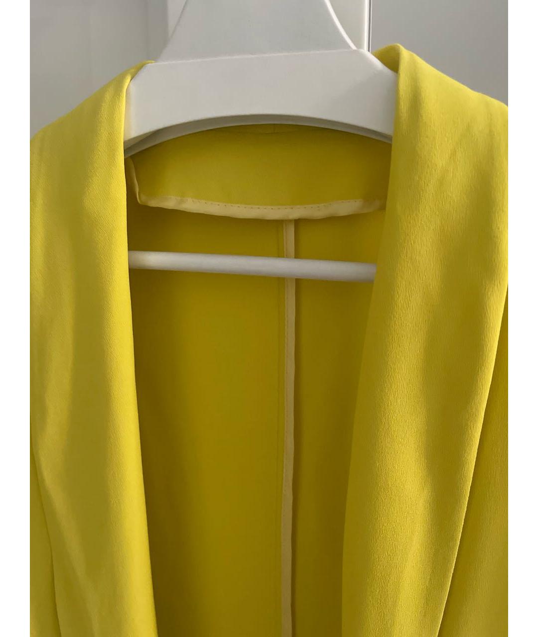 MSGM Желтый вискозный жакет/пиджак, фото 4