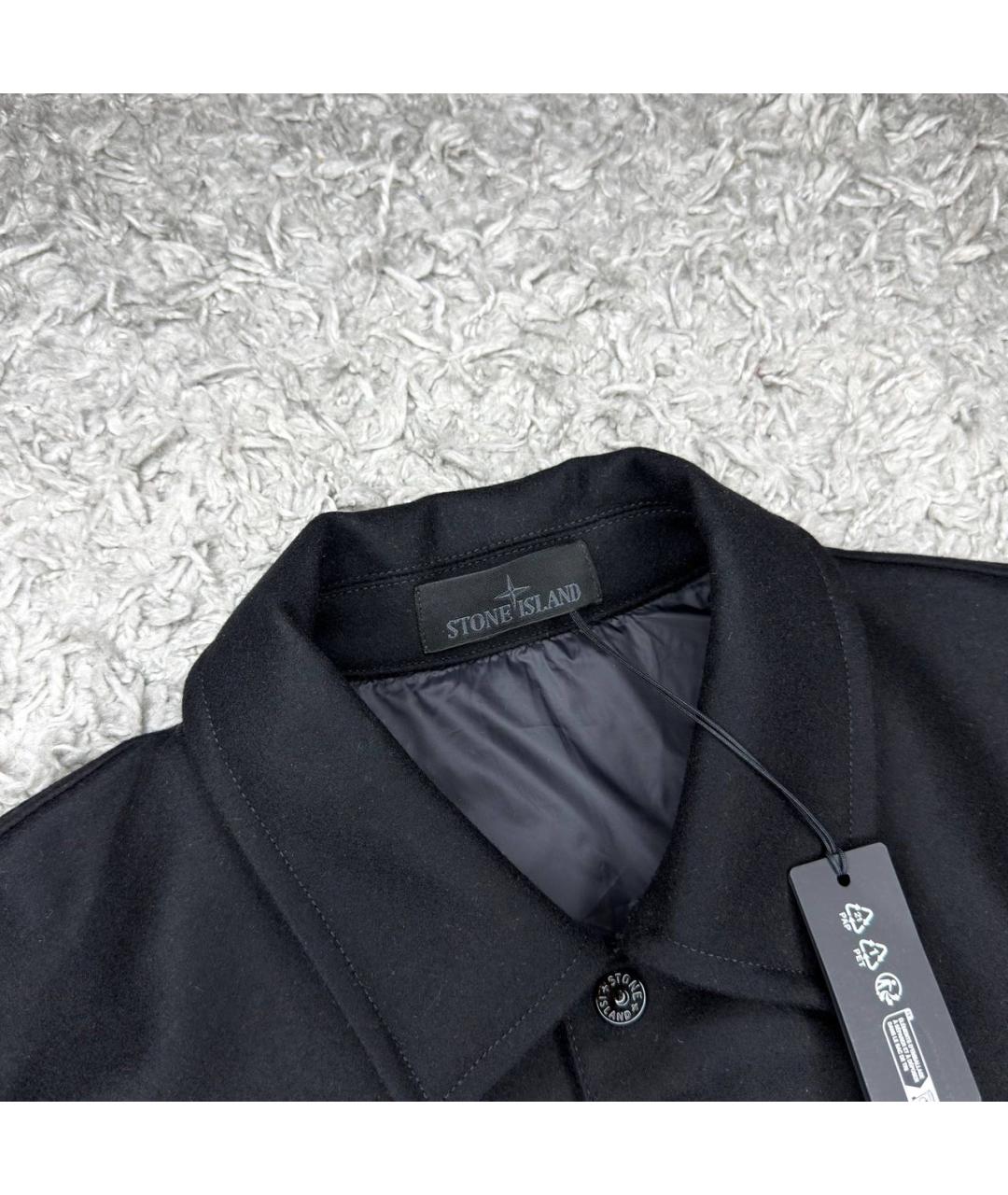 STONE ISLAND Черная куртка, фото 3