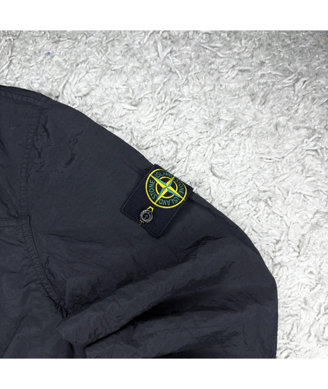 STONE ISLAND Черная нейлоновая куртка, фото 2