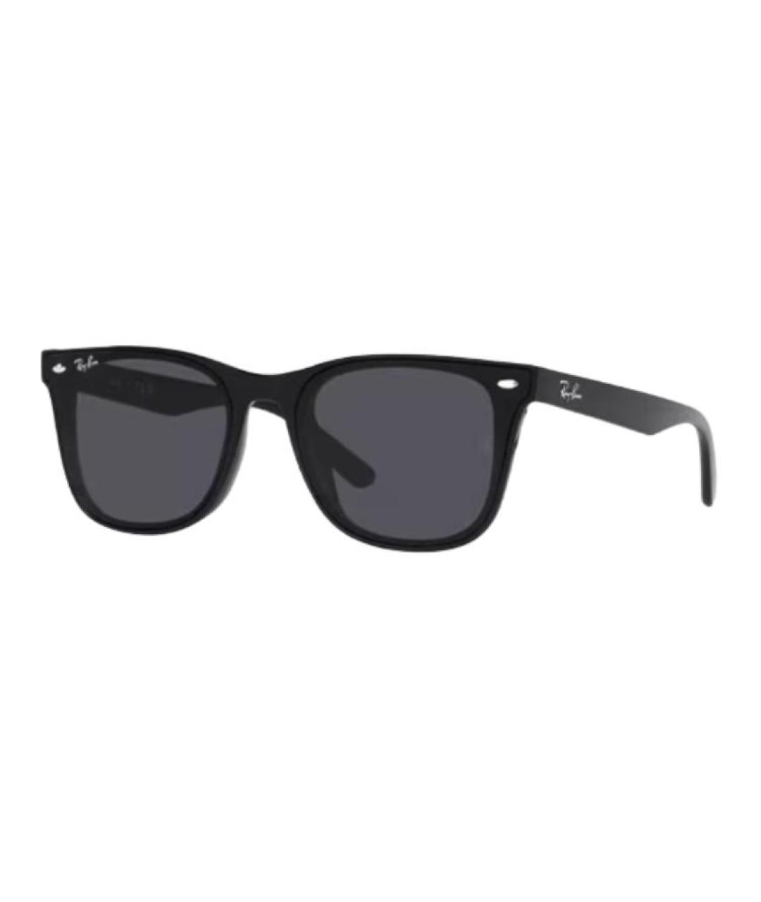 RAY BAN Черные пластиковые солнцезащитные очки, фото 1