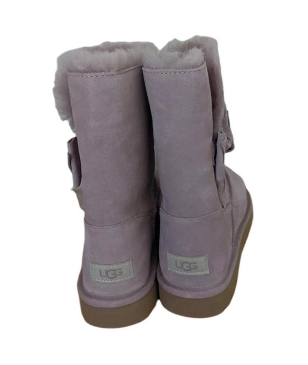 UGG Фиолетовые замшевые ботинки, фото 6