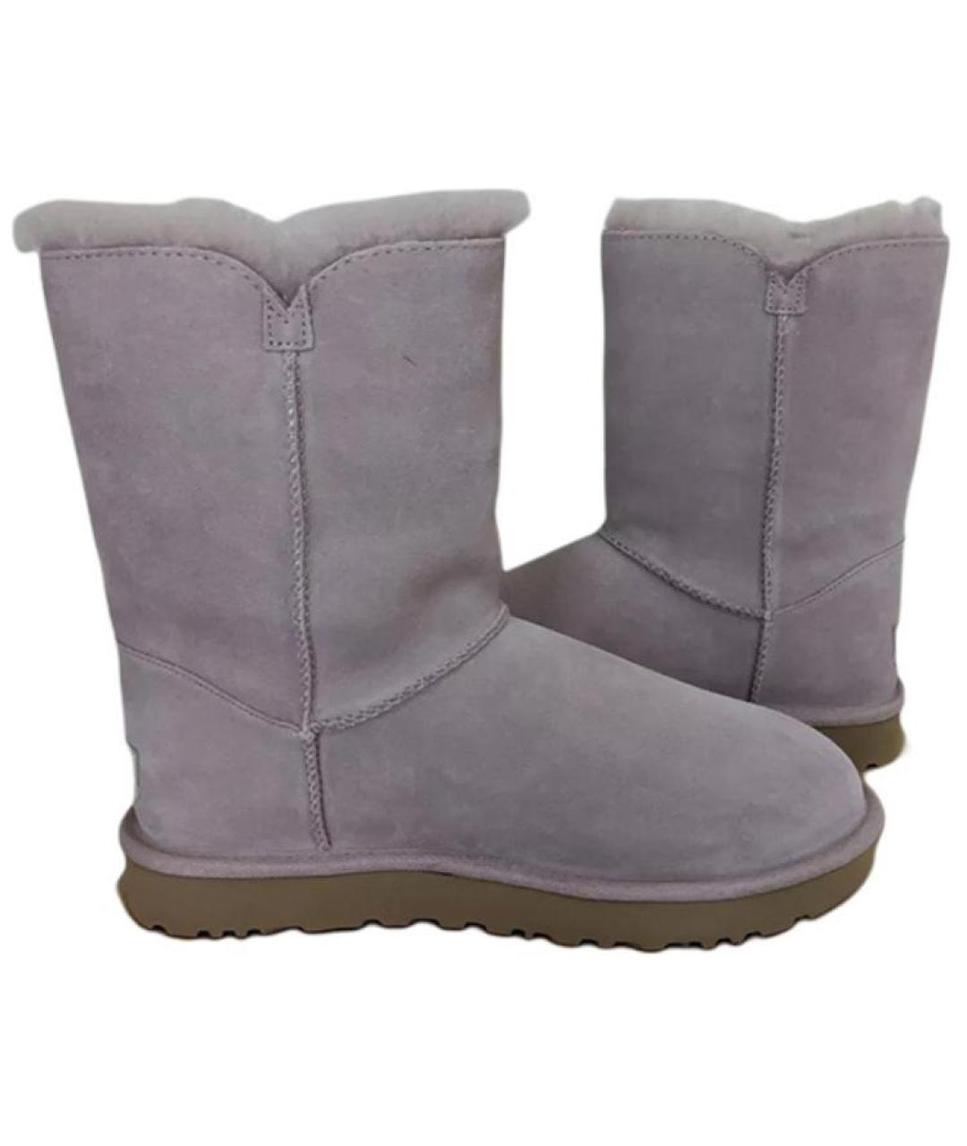 UGG Фиолетовые замшевые ботинки, фото 2