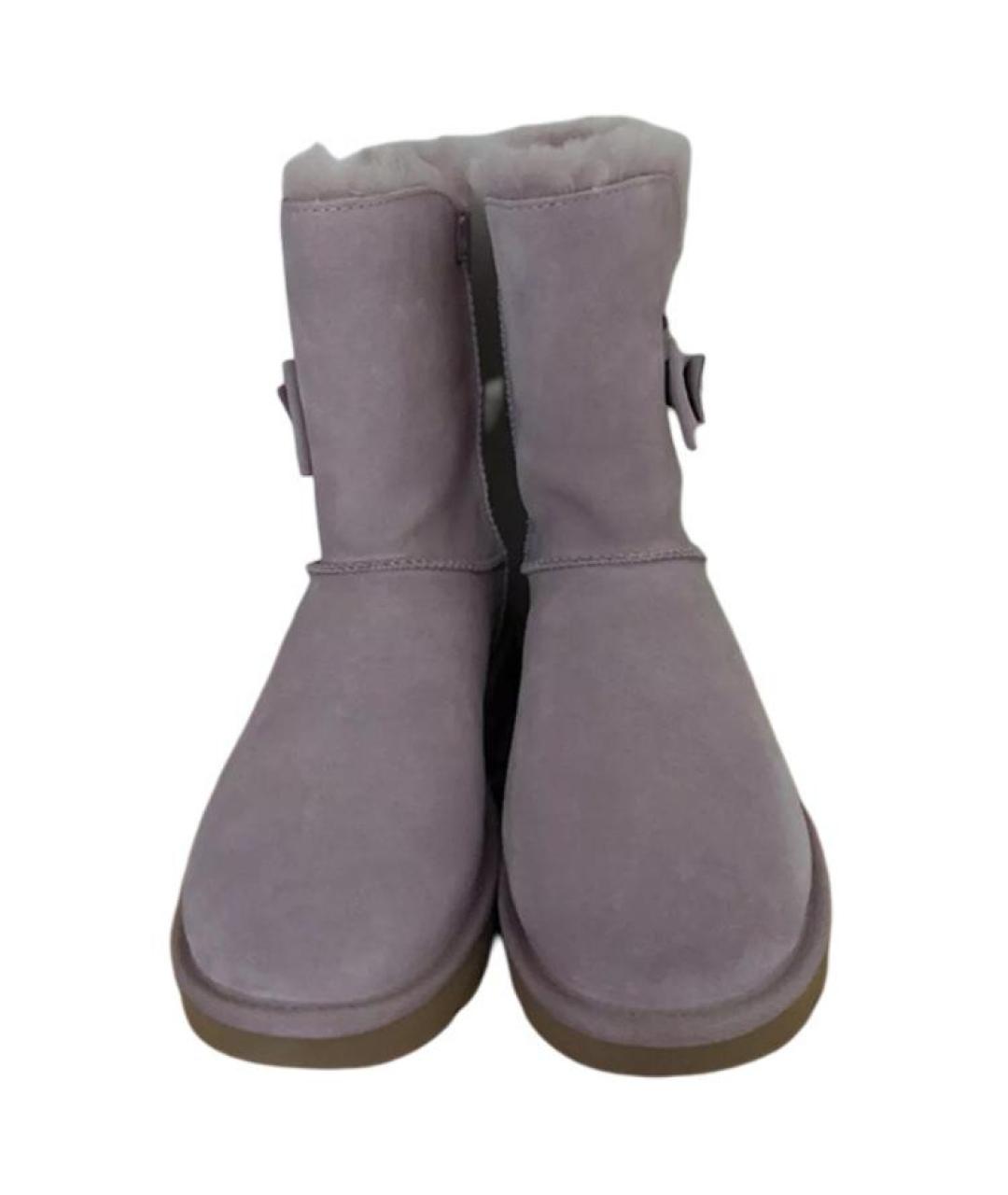 UGG Фиолетовые замшевые ботинки, фото 3
