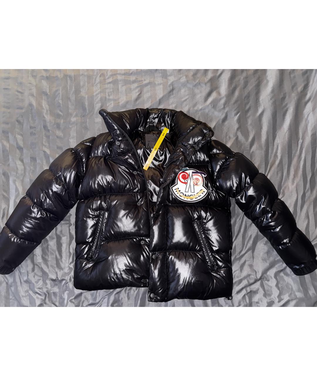 MONCLER Черный нейлоновый пуховик, фото 2
